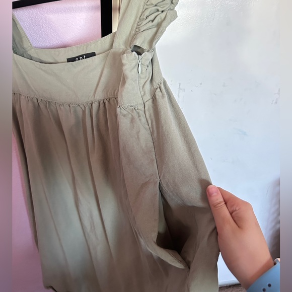 O.P.T Sage Green Babydoll Dress - Picture 4 of 4